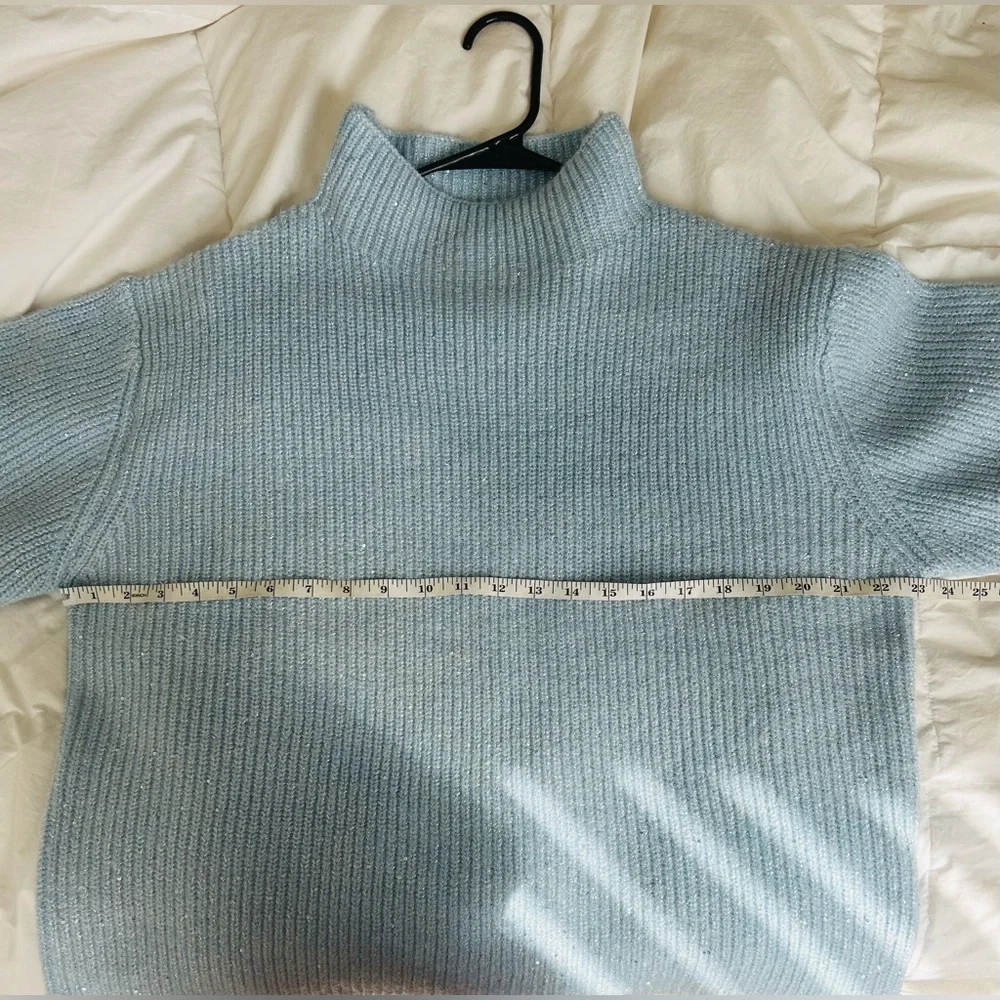 Calvin Klein Light Blue Knit Sweater L - Picture 3 of 7